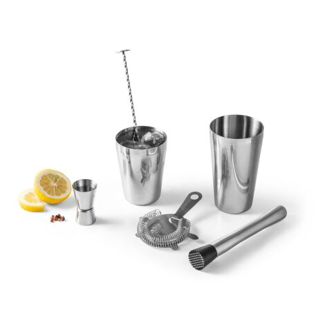BRAMBLE. Cocktail-Set aus Edelstahl bestehend aus 6 Teilen Silber | ohne Werbeanbringung | Nicht verfügbar | Nicht verfügbar | Nicht verfügbar