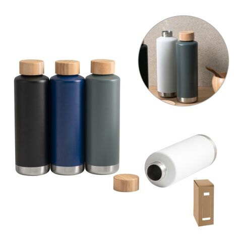 NORRE BOTTLE. Isolierflasche aus Edelstahl 640 mL Schwarz | ohne Werbeanbringung