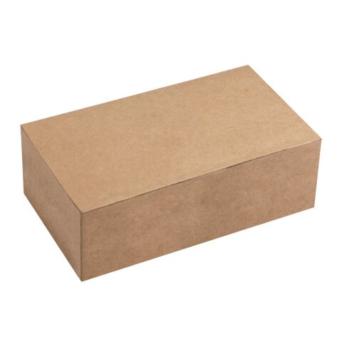 PORTOBELLO. Lunchbox. Hermetische Dose aus Borosilikatglas und Bambusdeckel 1000 mL Beige | ohne Werbeanbringung