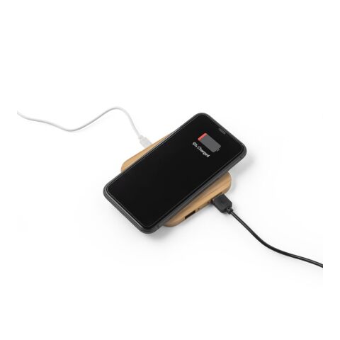 DALTON. Superschnelles 15W wireless Ladegerät aus Bambus Natur