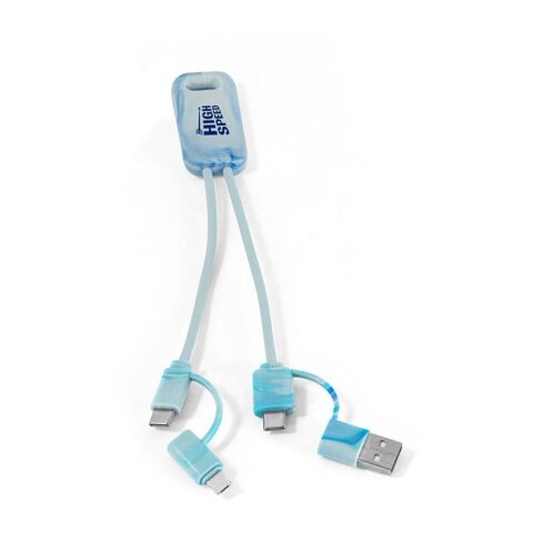 BERNERS. Superschnelles 6-in-1-USB-Kabel aus recyceltem PET (100% rPET) Weiss | ohne Werbeanbringung | Nicht verfügbar | Nicht verfügbar | Nicht verfügbar