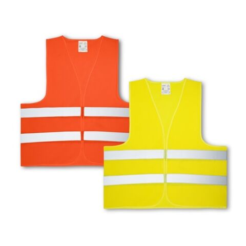 YELLOWSTONE. Reflektorweste aus 100% Polyester Gelb | ohne Werbeanbringung