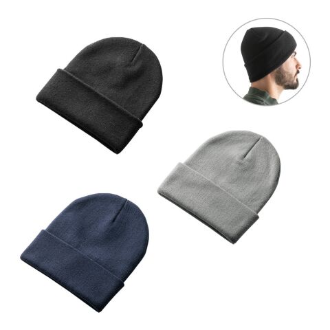 CARL. Mütze Unisex aus recyceltem Polyester (100% rPET) Schwarz | ohne Werbeanbringung