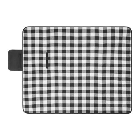 RILEY II. EPE-gefütterte Picknick-Decke (180 g/m²) Schwarz | ohne Werbeanbringung