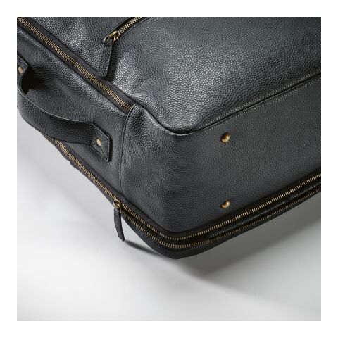 Paris 20L Rucksack recyceltem Leder passend für Laptops bis 17&quot; Schwarz | ohne Werbeanbringung | Nicht verfügbar | Nicht verfügbar | Nicht verfügbar