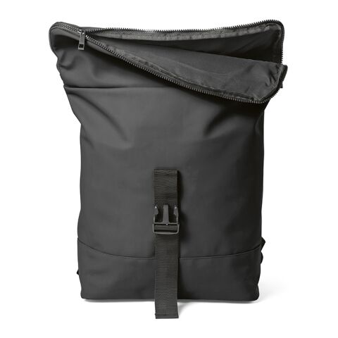 Milan 24L Rucksack aus rPU und rPET. Laptops bis 17&quot; Schwarz | ohne Werbeanbringung | Nicht verfügbar | Nicht verfügbar | Nicht verfügbar