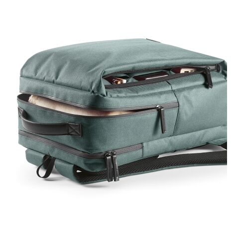 Oslo 20L Rucksack aus rPET. Wasserdichte Zippers.Laptops bis 17" Grün | ohne Werbeanbringung | Nicht verfügbar | Nicht verfügbar | Nicht verfügbar