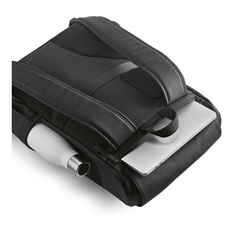 Lisbon 20L Rucksack aus rPU. Laptops bis 15.6&quot; Schwarz | ohne Werbeanbringung | Nicht verfügbar | Nicht verfügbar | Nicht verfügbar