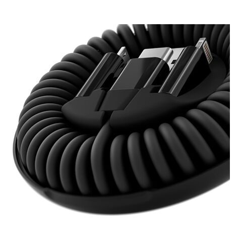 Allroundo® 6-in-1 Eco Schnellladekabel. Aus rABS. In Organizer enthalten Schwarz | ohne Werbeanbringung | Nicht verfügbar | Nicht verfügbar | Nicht verfügbar
