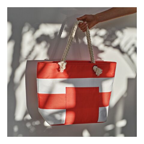 Athens 15L Kühltasche, rPET. Tasche und Tragegriffen aus recy.Baumwolle Rot | ohne Werbeanbringung | Nicht verfügbar | Nicht verfügbar | Nicht verfügbar