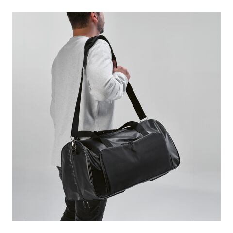 Istanbul 33L Sporttasche aus rPET. Wasserdichte Reißverschlüsse Schwarz | ohne Werbeanbringung | Nicht verfügbar | Nicht verfügbar | Nicht verfügbar