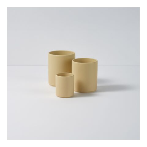 Tiber 350 Tasse aus Keramik, 340ml. Matte Oberfläche Pastelgelb | ohne Werbeanbringung | Nicht verfügbar | Nicht verfügbar | Nicht verfügbar