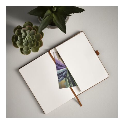 Howthorne A5 Notizbuch mit rPU-Einband. 196 Seiten FSC-Papier 70 gsm Hellbraun | ohne Werbeanbringung | Nicht verfügbar | Nicht verfügbar | Nicht verfügbar