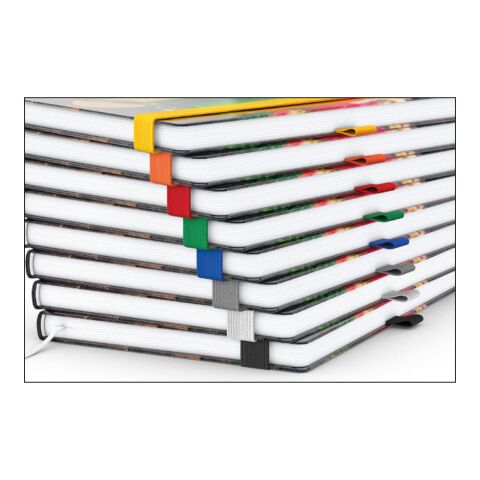 Notizbuch Match-Book Naturpapier-Hardcover individuell bedruckt Gelb | DIN A5 | ohne Werbeanbringung | Braun | Cremefarben/Punktraster