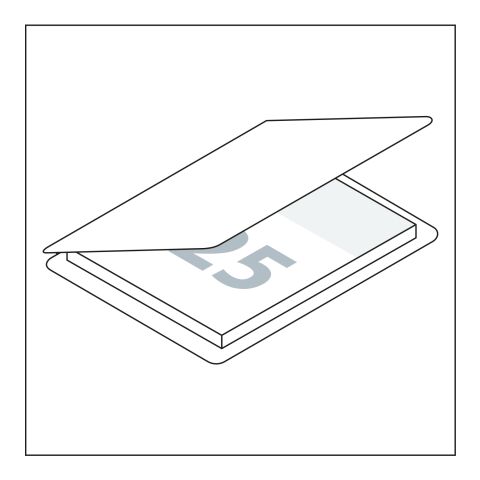 Haftnotizblock Multi-Card Format klein Umschlag mikroperforiert 72 × 50 mm | Nicht verfügbar | ohne Werbeanbringung | ohne Werbeanbringung | weiß | glänzend