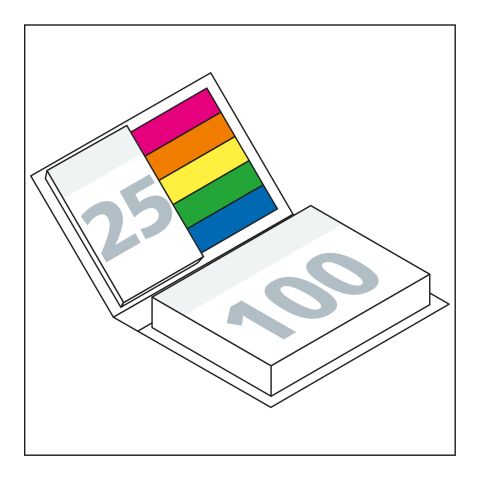Haftnotiz-Set Hardcover Paris 100/25 Haftzettel 105 × 78 mm | Nicht verfügbar | Nicht verfügbar | Nicht verfügbar | Nicht verfügbar | ohne Werbeanbringung | weiß | glänzend