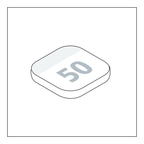 Haftnotizblock Plus Round Ecken abgerundet 66 × 66 mm | ohne Werbeanbringung