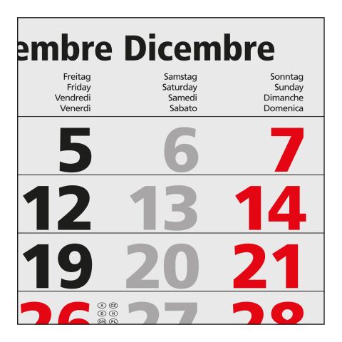 4-Monatskalender Mehrblock Quadro Light 4 mehrsprachig Hellgrau | 330 × 900 mm | ohne Werbeanbringung | Nicht verfügbar | Nicht verfügbar | Nicht verfügbar | Österreich (D/GB/F/I)