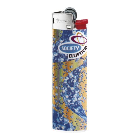 BIC® J26 Feuerzeug weiß | 1-farbiger Siebdruck | Körper-Vorderseite(Rad rechts) | 20.00 mm x 50.00 mm