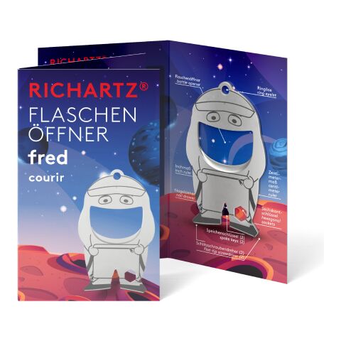 RICHARTZ® Flaschenöffner Fred Courier silber | ohne Werbeanbringung | ohne Werbeanbringung | ohne Werbeanbringung