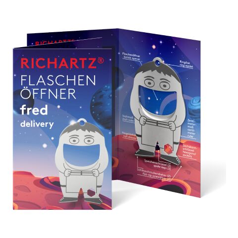 RICHARTZ® Flaschenöffner Fred Delivery silber | ohne Werbeanbringung | ohne Werbeanbringung | ohne Werbeanbringung