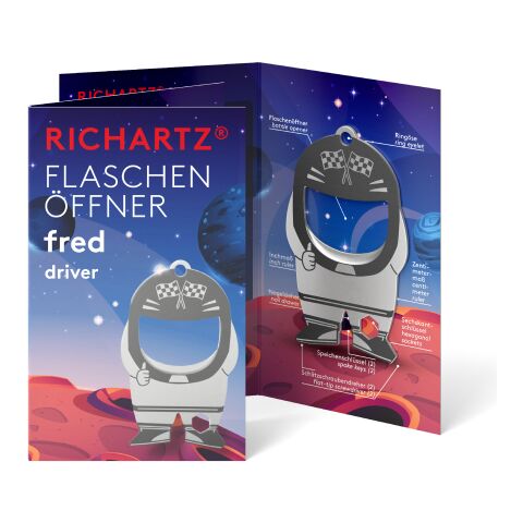 RICHARTZ® Flaschenöffner Fred Driver silber | ohne Werbeanbringung | ohne Werbeanbringung | ohne Werbeanbringung