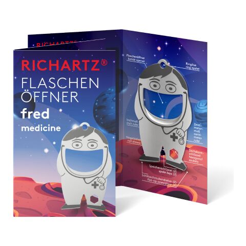 RICHARTZ® Flaschenöffner Fred Medicine silber | ohne Werbeanbringung | ohne Werbeanbringung | ohne Werbeanbringung