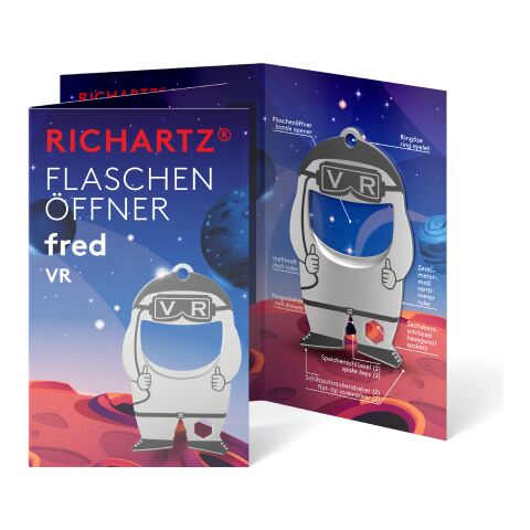 RICHARTZ® Flaschenöffner Fred VR silber | ohne Werbeanbringung | ohne Werbeanbringung | ohne Werbeanbringung
