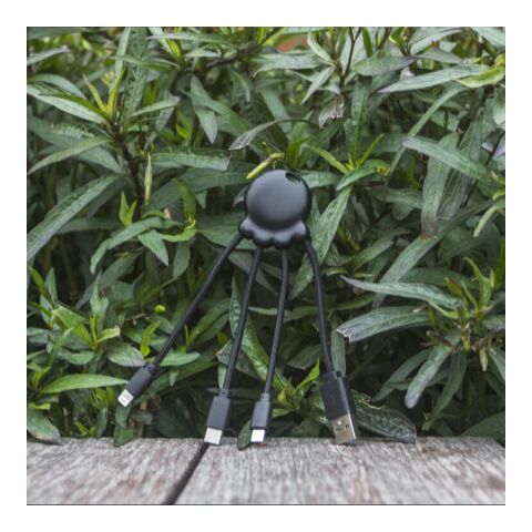 2087 | Xoopar Octopus Charging cable Schwarz | ohne Werbeanbringung | Nicht verfügbar | Nicht verfügbar | Nicht verfügbar