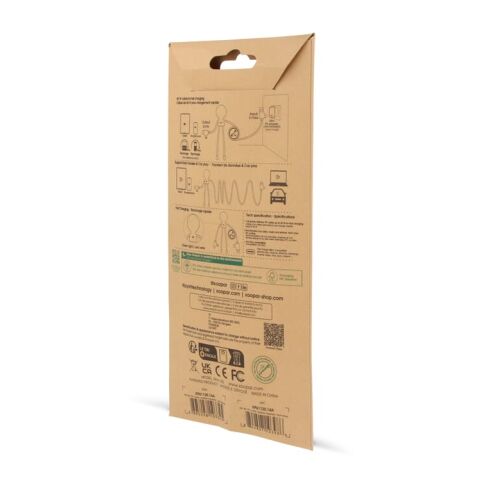 2089 | Xoopar Mr. Bio Long Power Delivery Cable with data transfer Schwarz | ohne Werbeanbringung | Nicht verfügbar | Nicht verfügbar | Nicht verfügbar