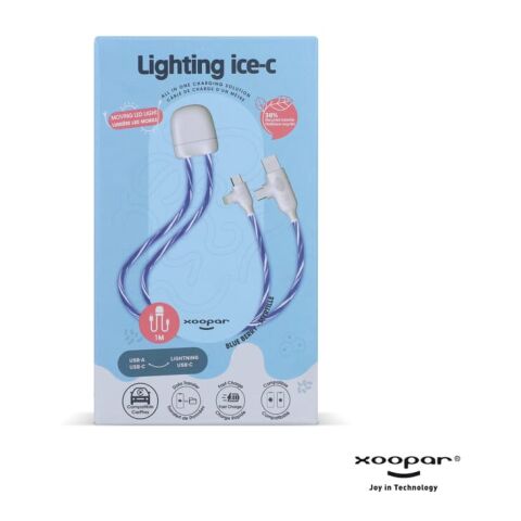 Xoopar GRS lighting ICE-C cable Blau Weiss | ohne Werbeanbringung | Nicht verfügbar | Nicht verfügbar | Nicht verfügbar