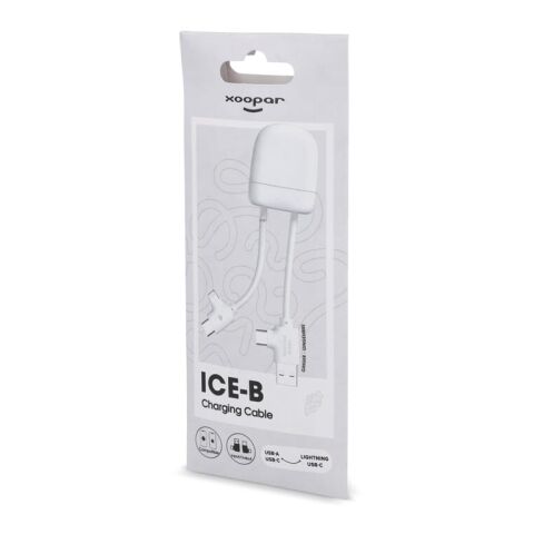 Xoopar ICE-B Multi-Ladekabel Weiss | 1-farbiger Tampondruck | Seite 2 | 20 mm x 20 mm