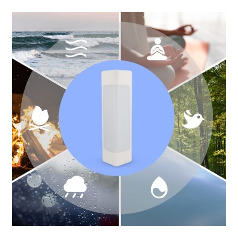 Xoopar Aura White Noise Lautsprecher aus recyceltem Kunststoff regenbogenfarben | ohne Werbeanbringung | Nicht verfügbar | Nicht verfügbar