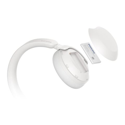 Philips TAH8000E Over-Ear-Kopfhörer mit ANC  Weiss | Digital Transferdruck | Tasche | 55 mm x 50 mm