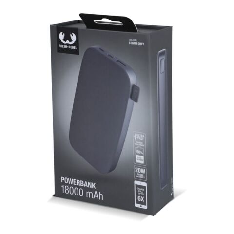 2PB18100 | Fresh 'n Rebel Powerbank 18000mAh USB-C Fast Charging 20W Dunkelgrau | ohne Werbeanbringung | Nicht verfügbar | Nicht verfügbar
