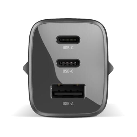 Fresh 'n Rebel 67W Laptop-Ladegerät GaN USB-C und USB-A Dunkelgrau