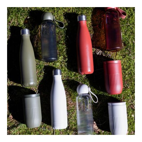 Sagaform Nils Stahlflasche Pulverbeschichtet 500ml Beige | Gravur | Vorderseite | 65 mm x 100 mm | Nicht verfügbar