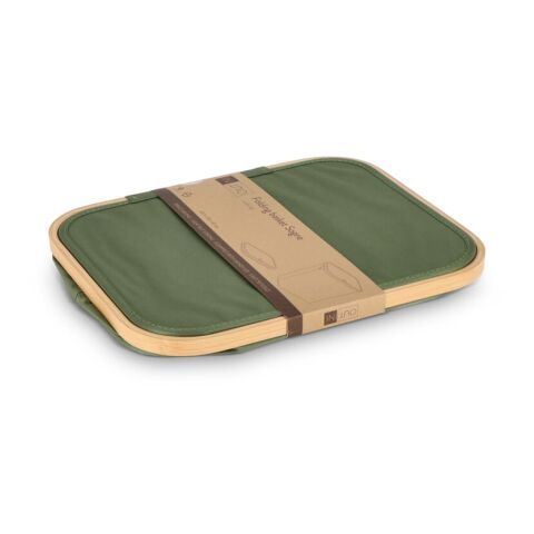 InSideOut faltbarer Korb mit Deckel Sogne 40,5 x 33 x 42cm Olivgrün | ohne Werbeanbringung | Nicht verfügbar | Nicht verfügbar