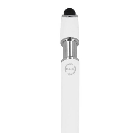 Paris Soft Touch R-AL blaue Tinte Weiss | Gravur | 90° vom Clip | 56 mm x 8 mm | Nicht verfügbar