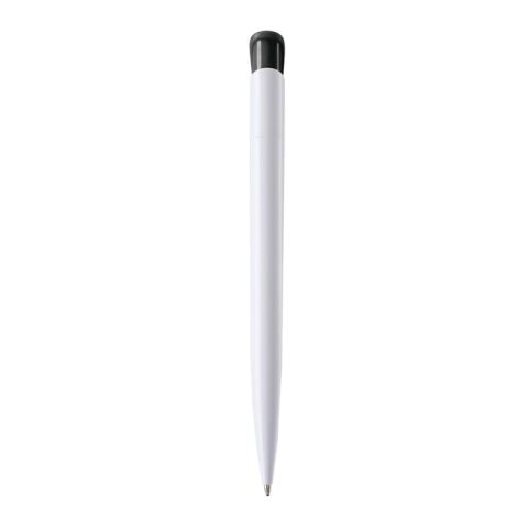 Kugelschreiber Modell Atlas Hardcolour Weiss-Schwarz | 1-farbiger Tampondruck | Clip | 30 mm x 8 mm | Nicht verfügbar