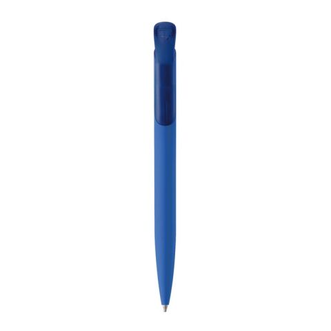 Kugelschreiber Modell Atlas Soft-Touch Blau / Weiss | 1-farbiger Tampondruck | Clip | 30 mm x 8 mm | Nicht verfügbar