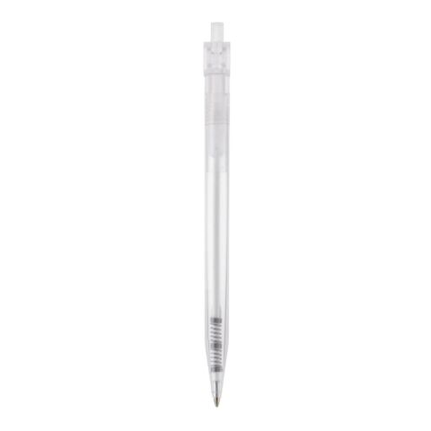 Kugelschreiber Futurepoint Transparent Weiss-Weiss | 1-farbiger Siebdruck | in Verlängerung vom Clip | 50 mm x 25 mm | Nicht verfügbar