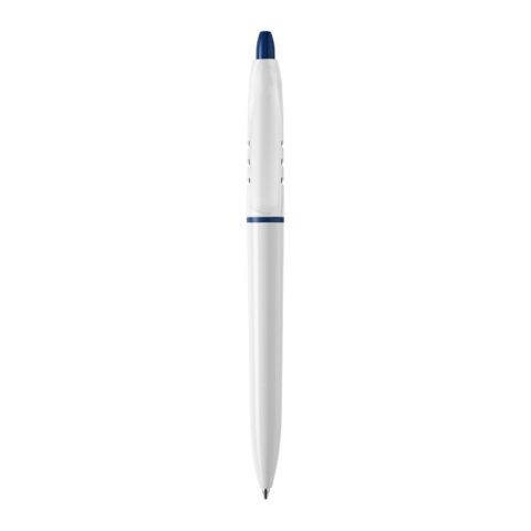 Kugelschreiber S30 hardcolour Weiss-Dunkelblau | 1-farbiger Siebdruck | 270° vom Clip | 40 mm x 25 mm | Nicht verfügbar