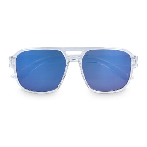 Elin Sonnenbrille UV400 Blau Weiss-Blau Weiss | 1-farbiger Tampondruck | 1 cm vom rechten Scharnier | 55 mm x 6 mm