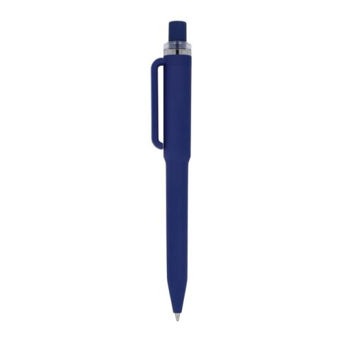 Ozzy-Stift mit Soft-Touch Dunkelblau | 3D Digitaldruck | Clip | 37 mm x 6 mm
