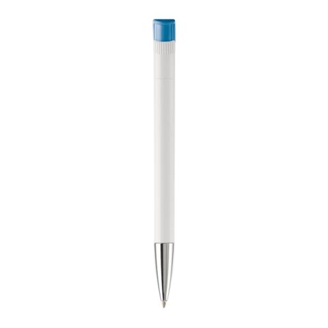 KS Apollo Metall Tip HC Weiss-Blau Weiss | 1-farbiger Siebdruck | 90° vom Clip | 45 mm x 25 mm | Nicht verfügbar