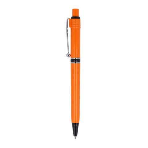 Kugelschreiber Raja Extra Orange-Schwarz | 1-farbiger Siebdruck | in Verlängerung vom Clip | 40 mm x 25 mm | Nicht verfügbar