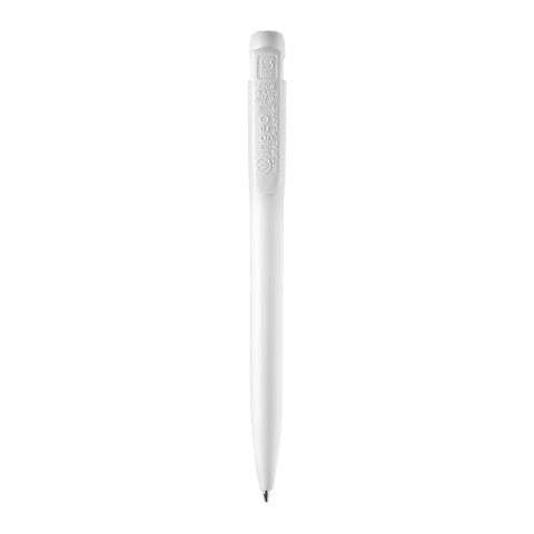 Kugelschreiber Ingeo TM Pen hardcolour Weiss | 1-farbiger Siebdruck | 270° vom Clip | 45 mm x 25 mm | Nicht verfügbar