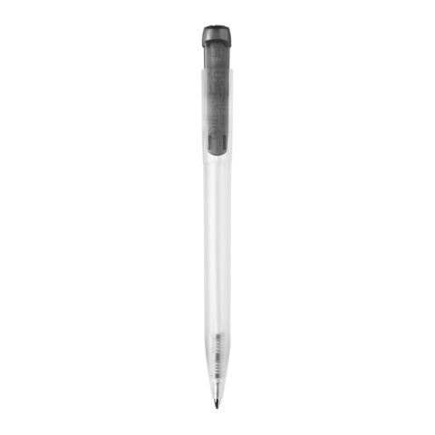Kugelschreiber Ingeo TM Pen Clear Transparent schwarz | 1-farbiger Siebdruck | 270° vom Clip | 45 mm x 25 mm | Nicht verfügbar