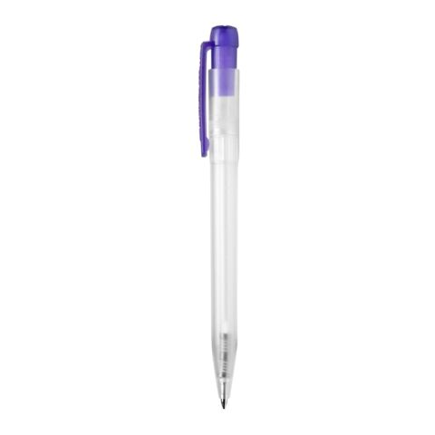 Kugelschreiber Ingeo TM Pen Clear Transparent Purpur | 1-farbiger Siebdruck | 270° vom Clip | 45 mm x 25 mm | Nicht verfügbar